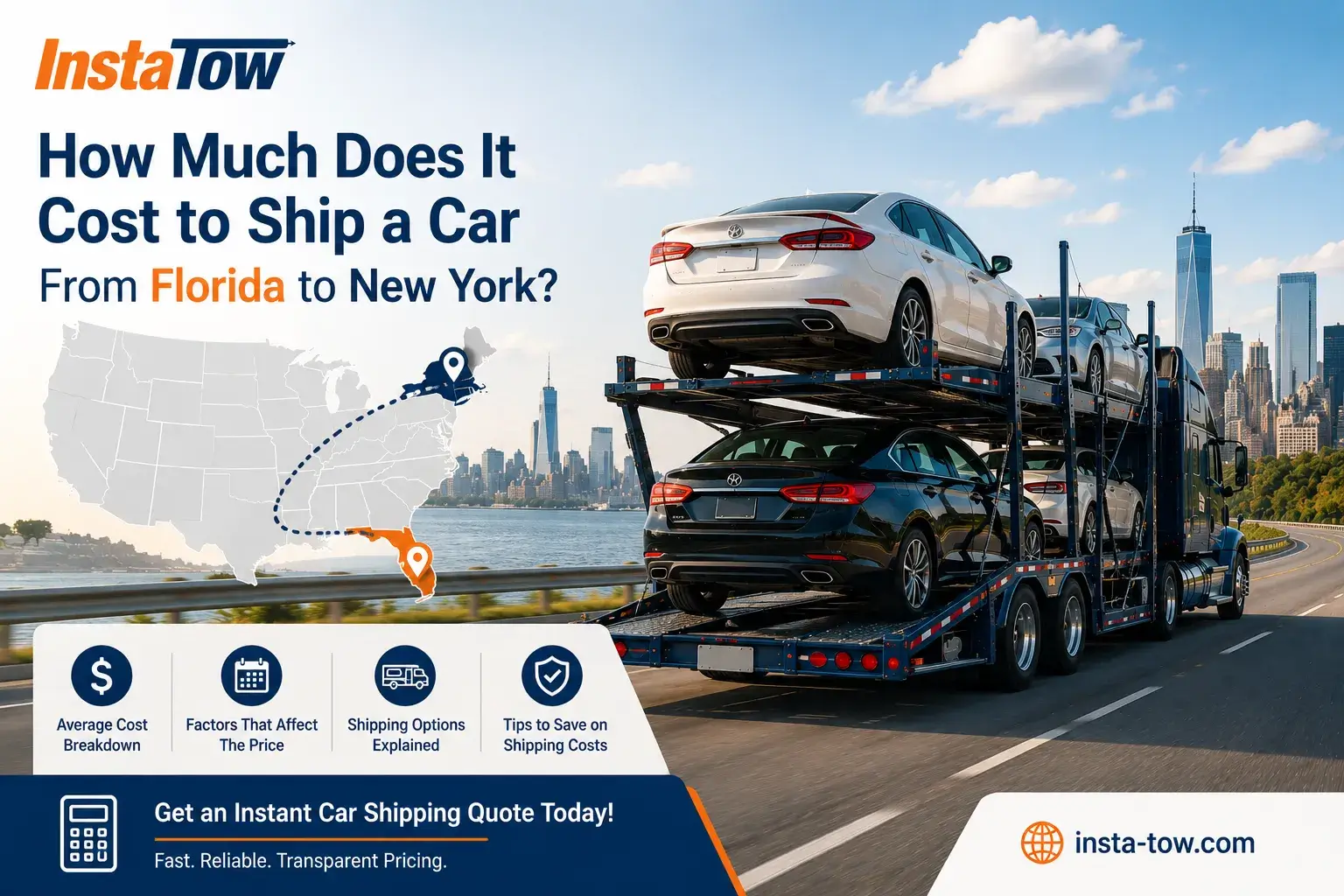 How Much Does It Cost to Ship a Car From Florida to New York?