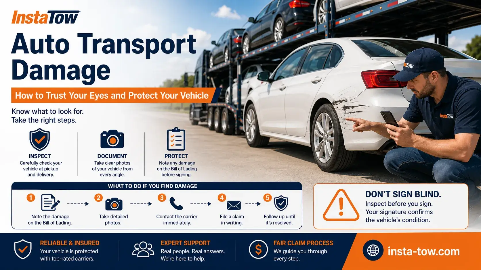 Auto Transport Damage: How to Trust Your Eyes and Protect Your Vehicle
