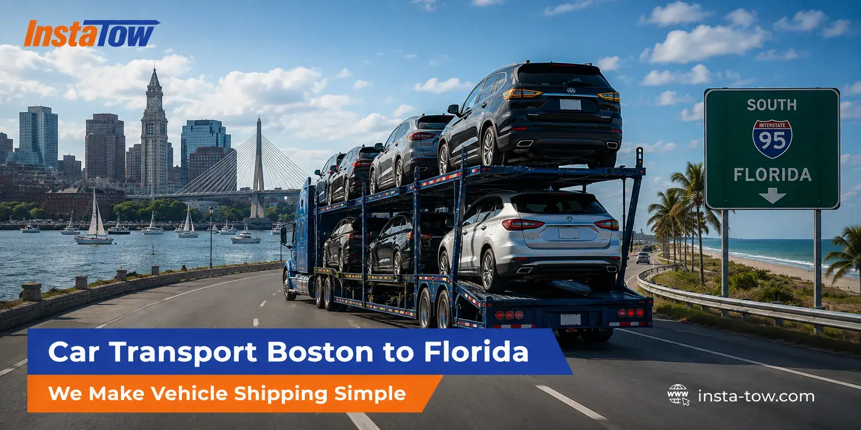 Car Transport Boston to Florida | We Make Vehicle Shipping Simple